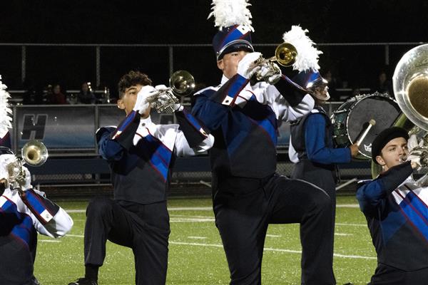 Old Mill High School Marching Band Performing